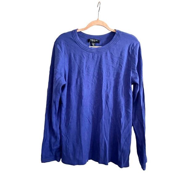 CENTRAL PARK WEST Revolve Blue Long Sleeve Shirt Top - Women’s XXL - Picture 1 of 4